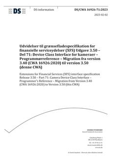 DANSK DS/CWA 16926-71