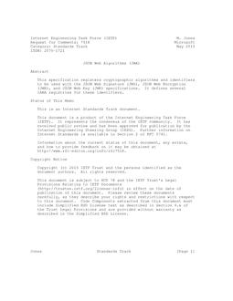 IETF RFC 7518