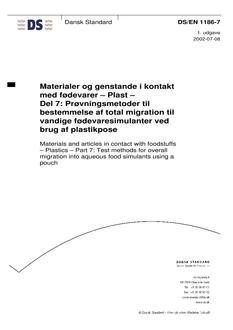 DANSK DS/EN 1186-7