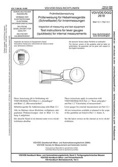 VDI VDI/VDE/DGQ 2618 BLATT 13.1
