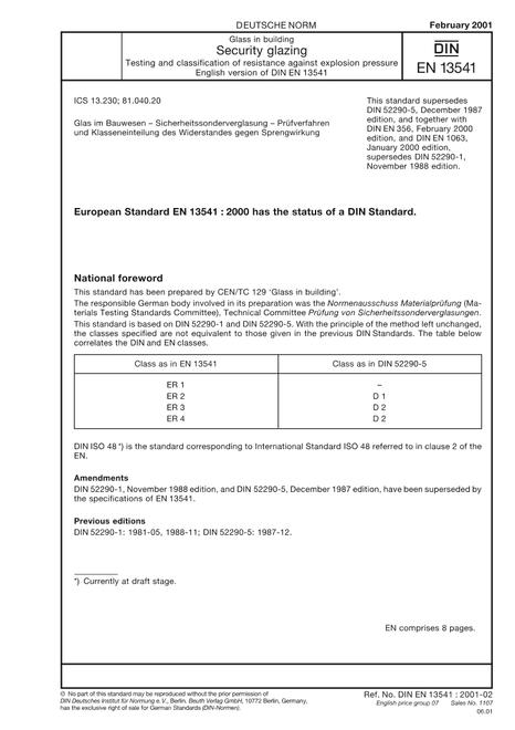DIN EN 13541