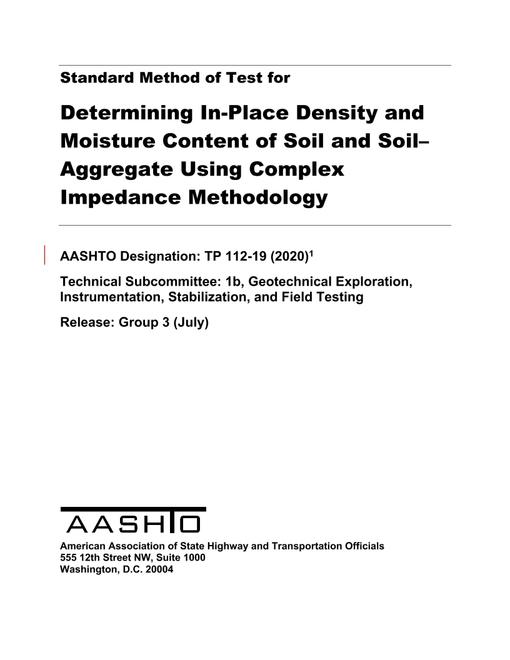 AASHTO TP 112-19 (2020)