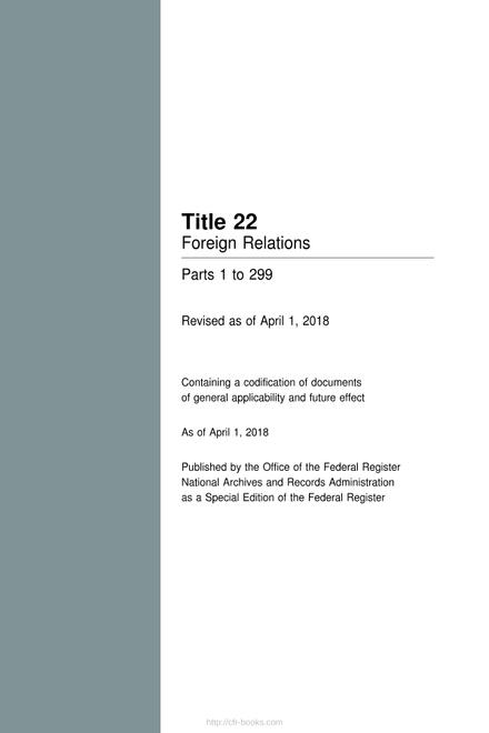 CFR 22CFR 1-299