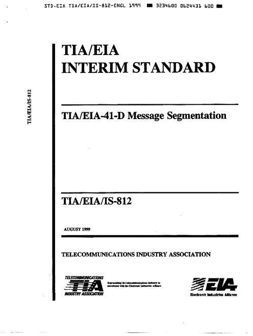 TIA TIA/EIA/IS-812