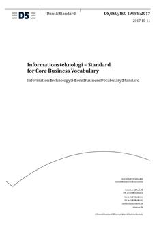 DANSK DS/ISO/IEC 19988