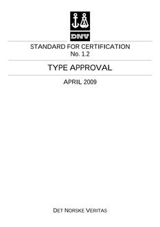 DNV DNV STD CERT 1.2