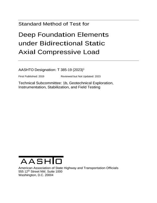 AASHTO T 385-19 (2023)