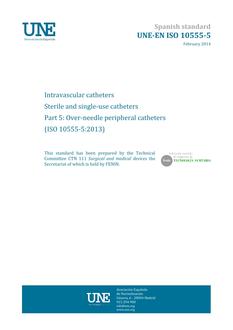 AENOR UNE-EN ISO 10555-5