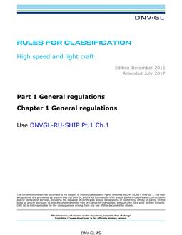 DNV DNVGL-RU-HSLC-PART 1 CHAPTER 1