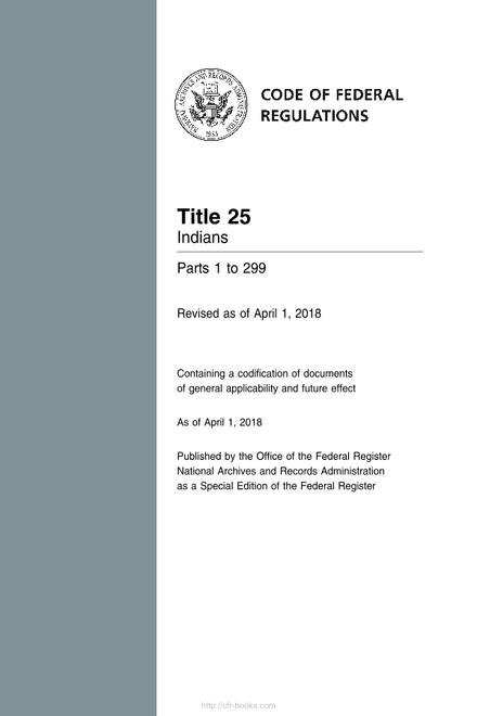 CFR 25CFR 1-299
