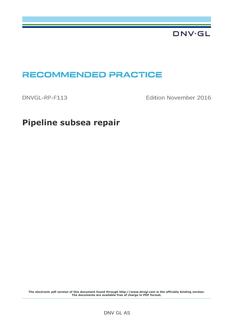 DNV DNVGL-RP-F113