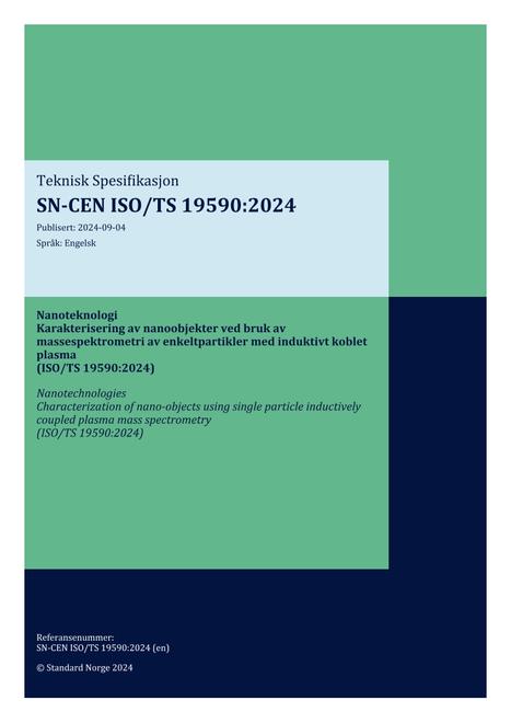 SN-CEN ISO/TS 19590:2024