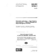 CAN/CSA-ISO/IEC 10164-1-95 (R2014)