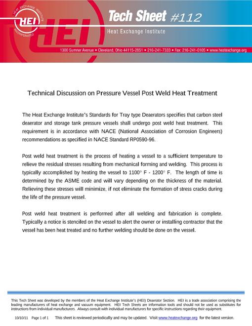 HEI Tech Sheet #112