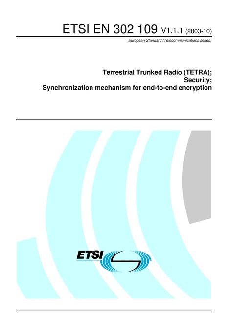 ETSI EN 302 109