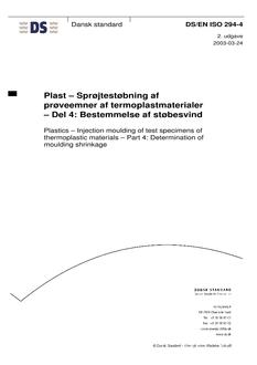 DANSK DS/EN ISO 294-4