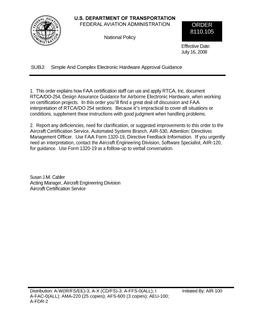 FAA FO 8110.105