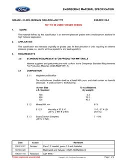 FORD ESB-M1C112-A