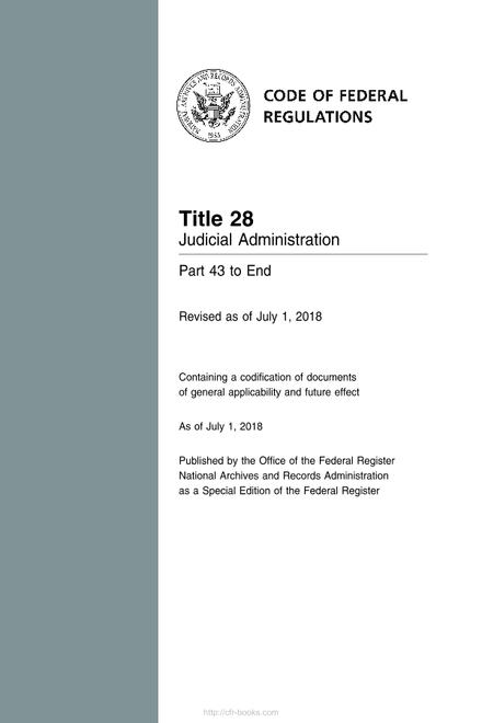 CFR 28CFR 43-END
