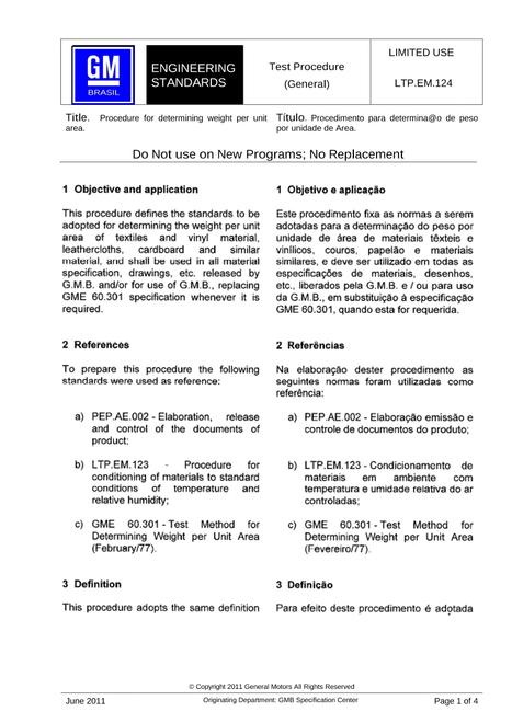 GMSA LTP.EM.124