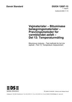 DANSK DS/EN 12697-13