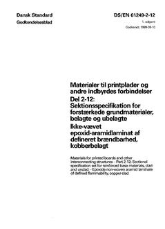 DANSK DS/EN 61249-2-12