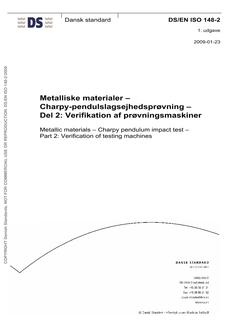 DANSK DS/EN ISO 148-2