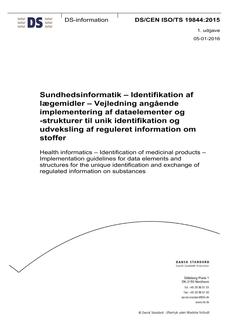 DANSK DS/CEN ISO/TS 19844