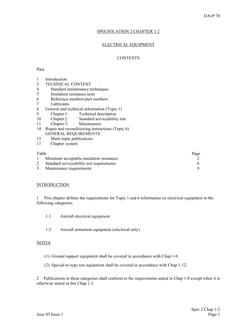 MODUK DAVP 70: SPEC 2: CHAP 1-2