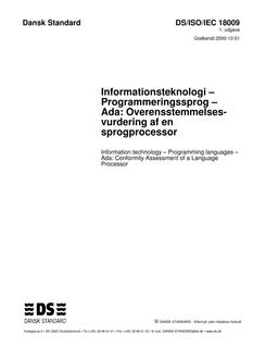 DANSK DS/ISO/IEC 18009