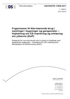 DANSK DS/CEN/TR 17068