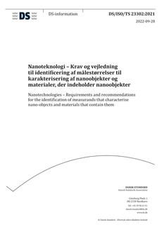 DANSK DS/ISO/TS 23302
