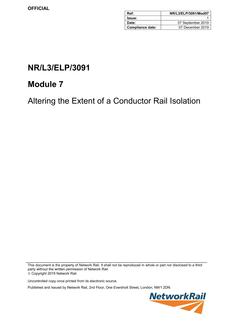NR NR/L3/ELP/3091/MOD07 ISSUE 1
