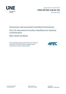 AENOR UNE-EN ISO 14644-10