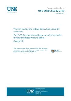 AENOR UNE-EN IEC 60332-3-25