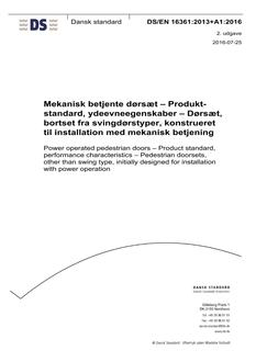DANSK DS/EN 16361+A1