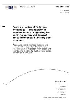 DANSK DS/EN 14338