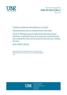 AENOR UNE-EN ISO 2286-2