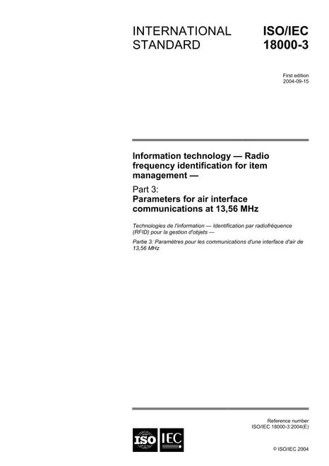ISO/IEC 18000-3:2004