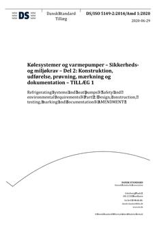 DANSK DS/ISO 5149-2
