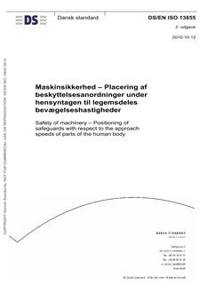 DANSK DS/EN ISO 13855