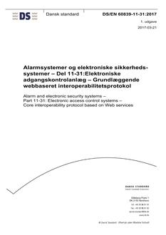 DANSK DS/EN 60839-11-31
