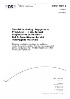 DANSK DS/EN 14316-2