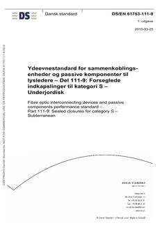 DANSK DS/EN 61753-111-9