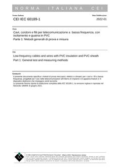 CEI IEC 60189-1