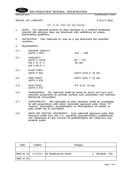 FORD M2C177-A (A)