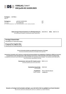 DANSK DSF/PREN IEC 61039