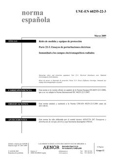 AENOR UNE-EN 60255-22-3