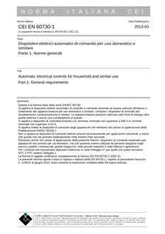 CEI EN 60730-1