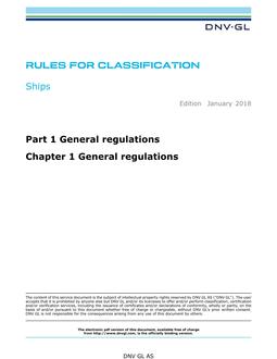 DNV DNVGL-RU-SHIPS PART 1 CHAPTER 1